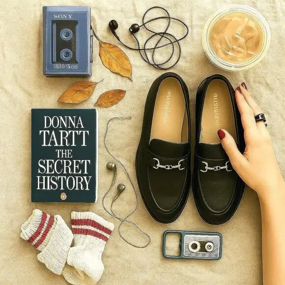 Naturalizer Black Leather Loafers w Chain Detail | Quiet Luxury Fall Capsule - Picture 8 of 16